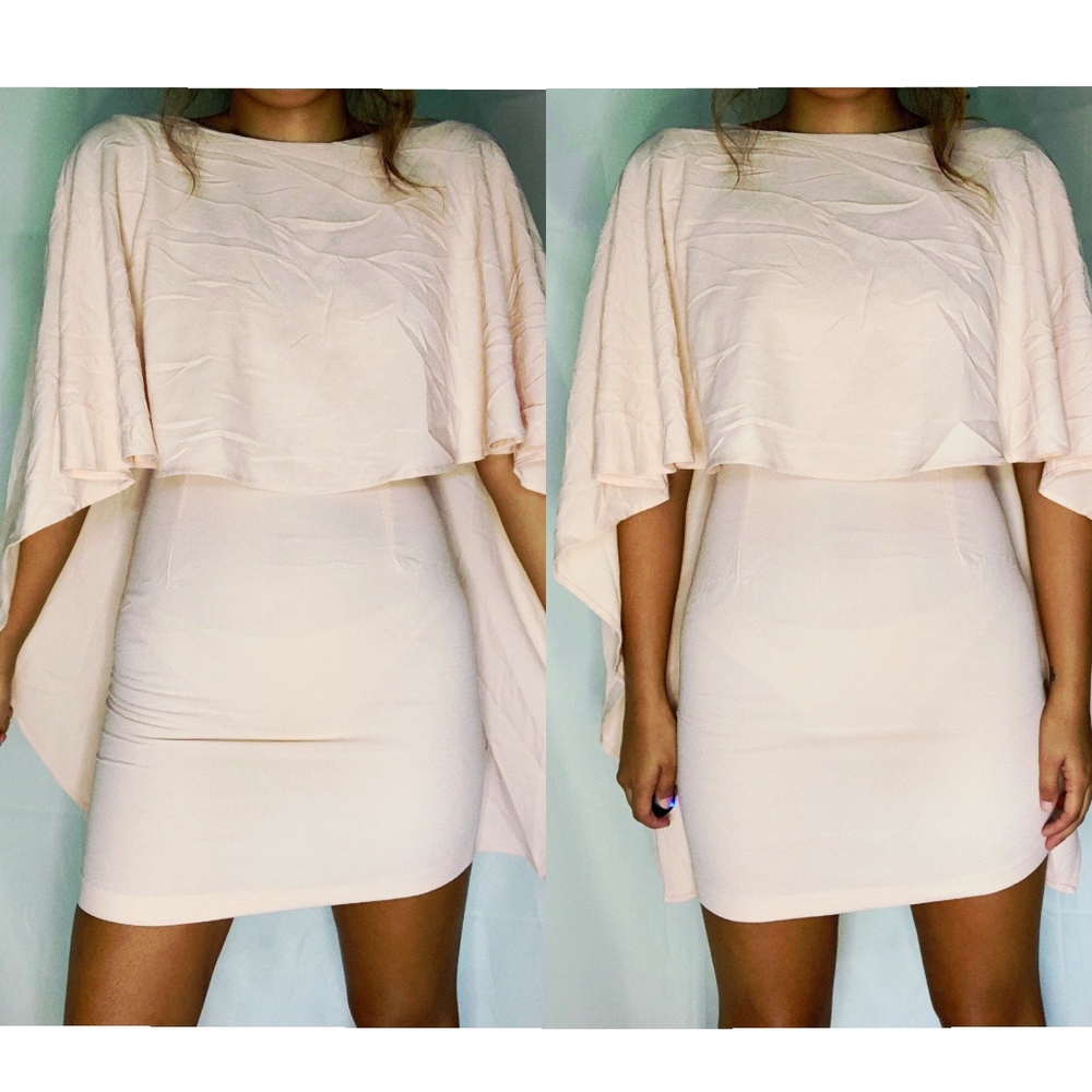 Light pink dress w/open back